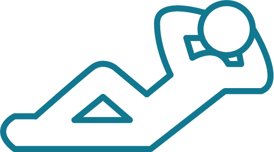 Deux places allongées